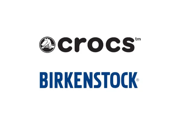 Crocs and Birkenstock store logos
