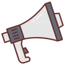 Public address megaphone icon