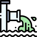 Sewage and waste water icon